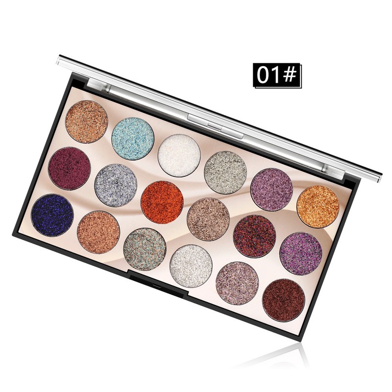 18 Colors Eyeshadow Palette Glitter Eyeshadow Powder Makeup Highlight Eye
