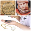 Magnifying Glass Necklace,Magnifying Glass Pendant,Pendant Monocle Magnifier Pendant Lens Magnifier