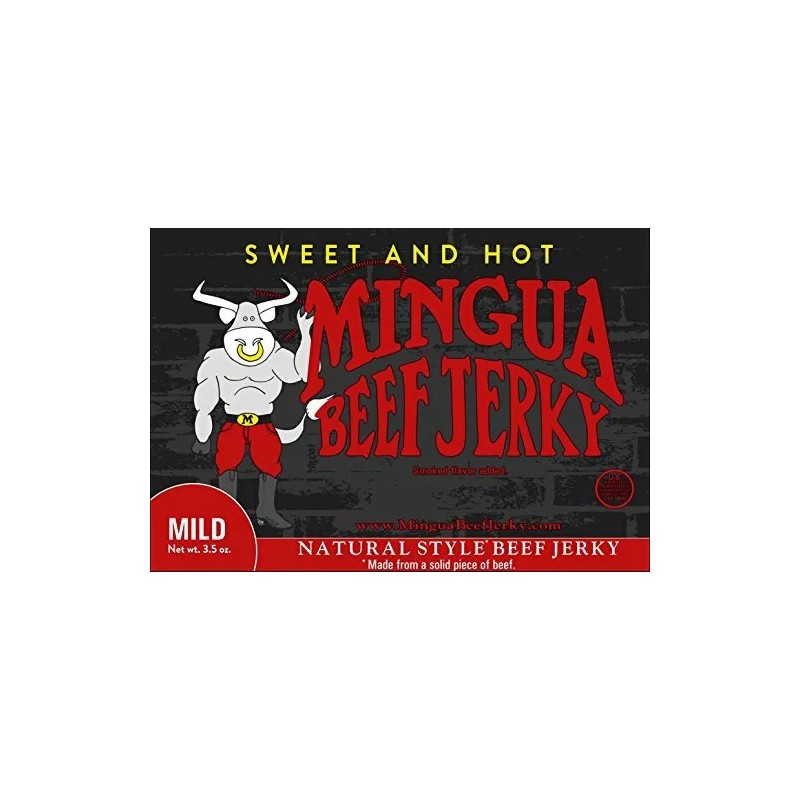 Mingua Sweet and Hot Beef Jerky 3.5oz [1-Bag]