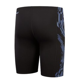 Speedo Men's Jammer Tech Panel Black-Curious Blue-True Cobalt 6