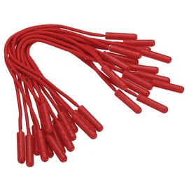 PATIKIL Zipper Pulls Replacement, 15 Pack Extension Cord Handle Fix Tab Tag Extender for Luggage Backpacks, Jackets, Handbags Red