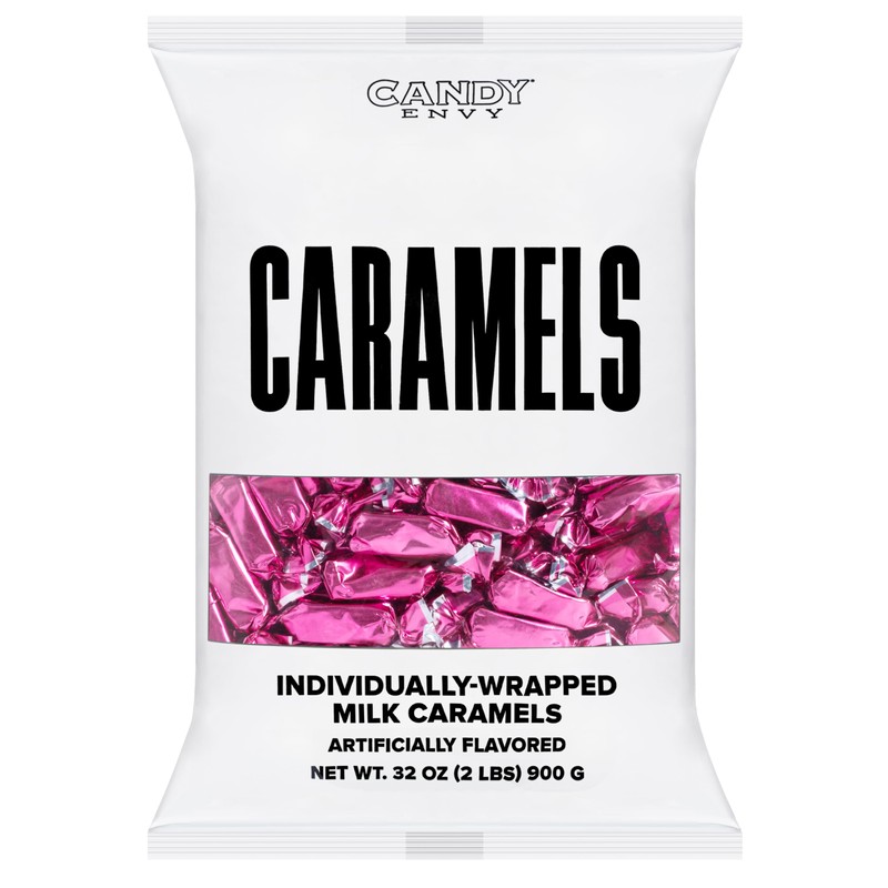 Candy Envy - Individually Wrapped Caramels - Hot Pink Wrapper