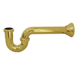 Kingston Brass CC2122 Vintage 1-1/2 Inch Decor P-Trap, Polished Brass