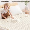 Wellfeel Knitted Weighted Blanket for Adult, No Beads Heavy Blanket
