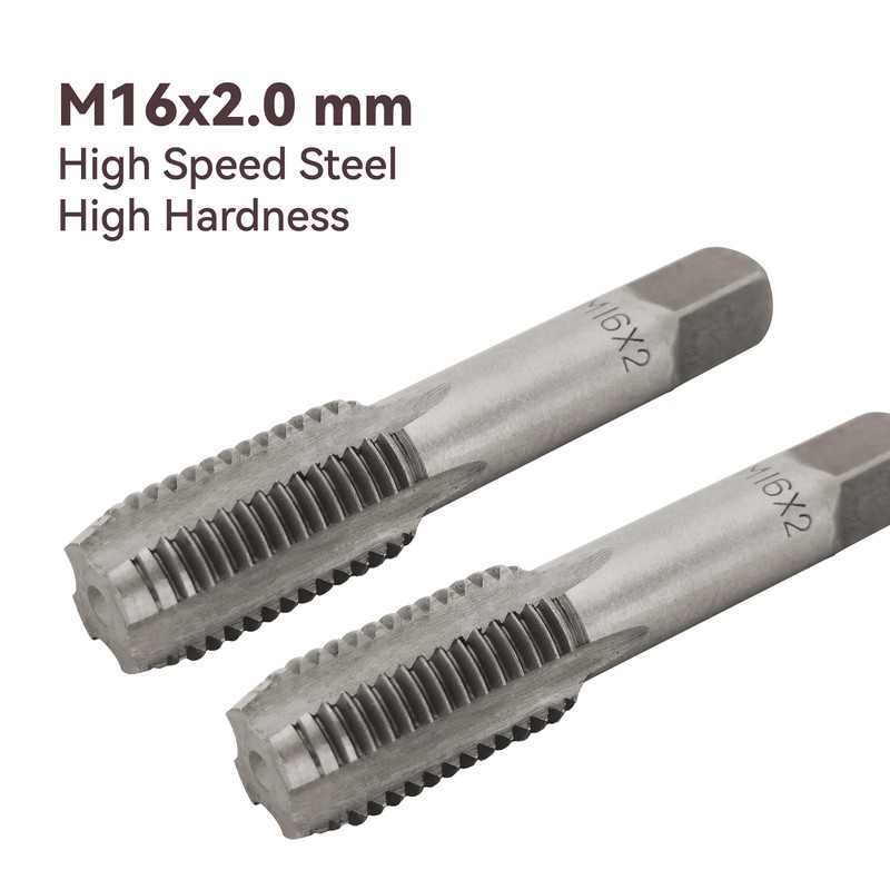 M16x2.0 Tap, M16 Metric Hand Thread Tap, HSS 6542 Right