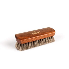 Polishing Brush for Shoes - Gloss Brush with Horsehair - Wooden Shoe Brush Classic Edition z2468 (Light Horsehair)