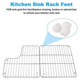 Kitchen Sink Rack Feet 84544-0 Replacement FOR Various Kohler Kitchen Sink Racks Fit Kohler Kitchen Sink Rack K-6639-ST K-6488 K-6489-20 Pack