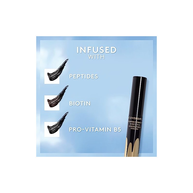 COVERGIRL CG Stretch & Strengthen Water Proof Mascara Very Black