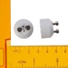 SSHHUI 6pcs Ceramic Lamp Holder, GU10 to MR16 Adapter, Light