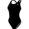 TYR Sport Women's Solid Maxback Swim Suit (Black, 42)