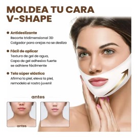 Mascarilla Facial V Line Para Contorno De Rostro 5 Piezas
