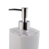 axentia Graz Soap Dispenser, Plastic, White, Approx. 7.3 x 17.5