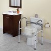 Carex Toilet Safety Rails, Adjustable and Detachable Toilet Safety Frame