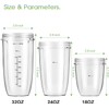 Replacement Parts 32oz Blender Cups (2 Packs) Replacement Blender Cups