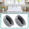 VGOL 4pcs 45mm Sink Waste Pipe Blanking Caps for Sinks