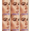 Tornito 6Pairs 18K Gold Plated Internally Threaded Nose Piercing Studs
