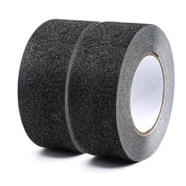 BOMEI PACK Cinta Antideslizante, 50mm x10m, Cinta Adhesiva Antideslizante para Escaleras, Peldaños, Escalones en Interiores y Exteriores, Tiras de Seguridad Antideslizantes (Negra)