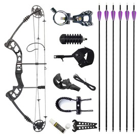 AMEYXGS Archery Compound Bows Kit Draw Weight 30-55 lbs Hunting Bow IBO 310fps Adults Archery with Hunting Accessories - Right Handed (Set)
