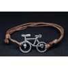 Miniblings Bicycle Anklet Adjustable Cord Handmade Fashion Jewellery I Road