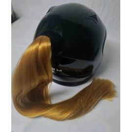 Tails4Helmets 24" Gold Helmet Ponytail..Moto