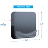 BRIOFOX Adhesive Shower Curtain Rod Holder | No Drilling |