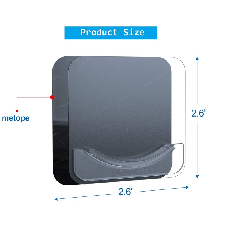 BRIOFOX Adhesive Shower Curtain Rod Holder | No Drilling |