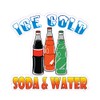 Ice Cold Soda and Water Concession Restaurant Die-Cut Window Static