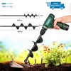Spiral Drill Bit Set for Garden Planting Heavy Duty Bulb