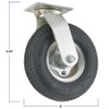 Titan 8" Pneumatic Rubber Swivel Plate Caster Wheel, 310-lb. Capacity,