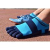 R-L Socks TYPE-TF RNS5001G Three-Dimensional 5 Finger Running Socks, navy/sky