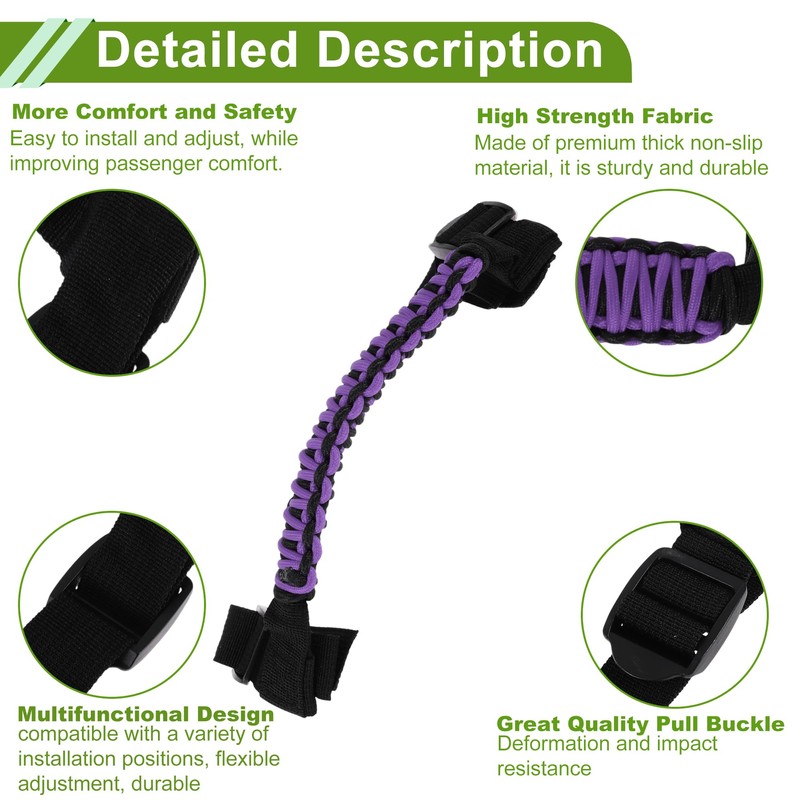 X AUTOHAUX Roll Bar Grab Handles for Jeep Wrangler 2024-2025