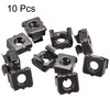 sourcing map Snap-in Cage Nuts - M6 x 1mm Carbon
