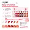 Set De 6 Aceites Para Labios Lip Glow Oil Gloss