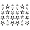 Oottati Small Cute Temporary Tattoo Hand Stars (Set of 2)