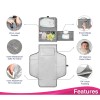 MUPPYKAP Portable Changing Pad with Shoulder Strap - Detachable Travel
