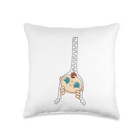 Baby Zipper Peekaboo Cute Adorable Surprise Peek Playful Throw Pillow