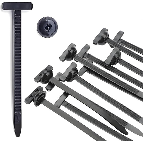 100PCS Nylon Universal Cable Tie Buckle, Heavy Duty Self-Locking Zip