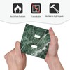 Donecmminery Decorative Switch Plates Forest Marble Dark Green With White