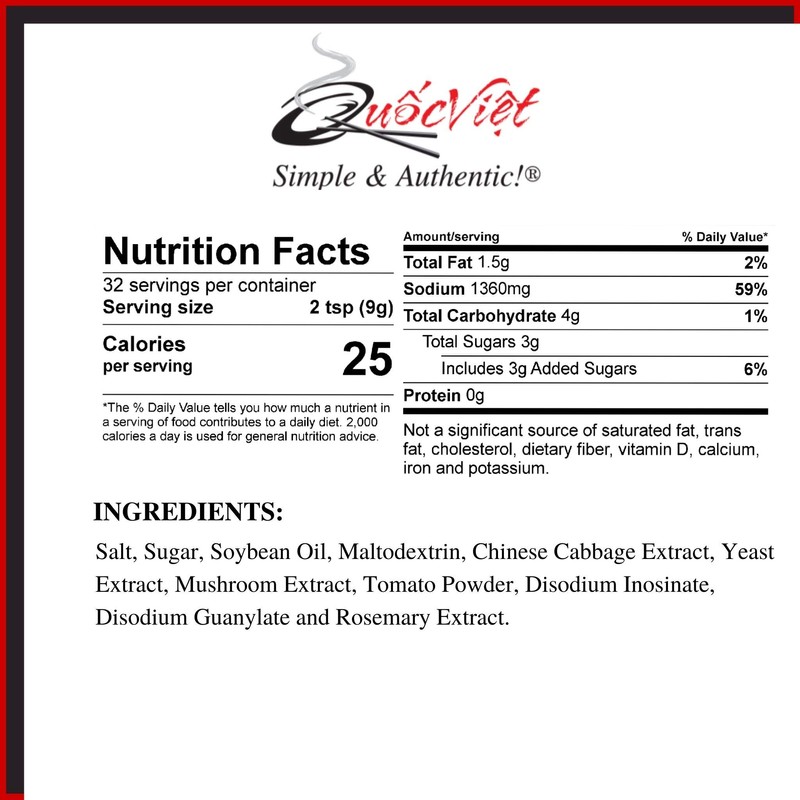 Quoc Viet Foods Vegetarian Soup Base 10oz Cot Sup Chay