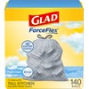 Glad ForceFlex Tall Kitchen Drawstring Trash Bags, 13 Gal, Fresh