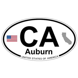 US Decal, Inc. Auburn, California - Oval Magnet