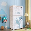 Cbhfmljd Plastic Storage Dresser Tower Cabinet 6 Drawer Clothes Organizer