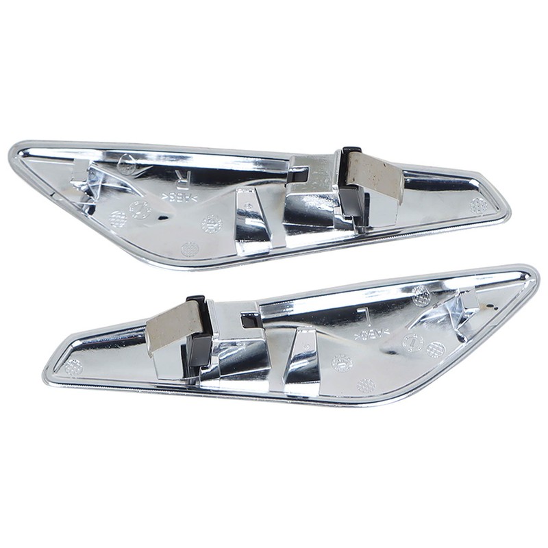 TJHSM 1 Pair Chrome Front Side Moulding Trim Finisher Replacement