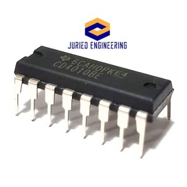 Juried Engineering CD4010BE CD4010B CD4010 CMOS Hex Non-Inverting Buffer/Converter Breadboard-Friendly IC DIP-16 (Pack of 5)