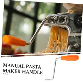 Garneck Pasta Machine Handle Manual Pasta Machine Manual Replacement Accessories for Pasta Machine Pasta Hand Crank Tool Rolling Wood Part of the Pasta Machine Metal