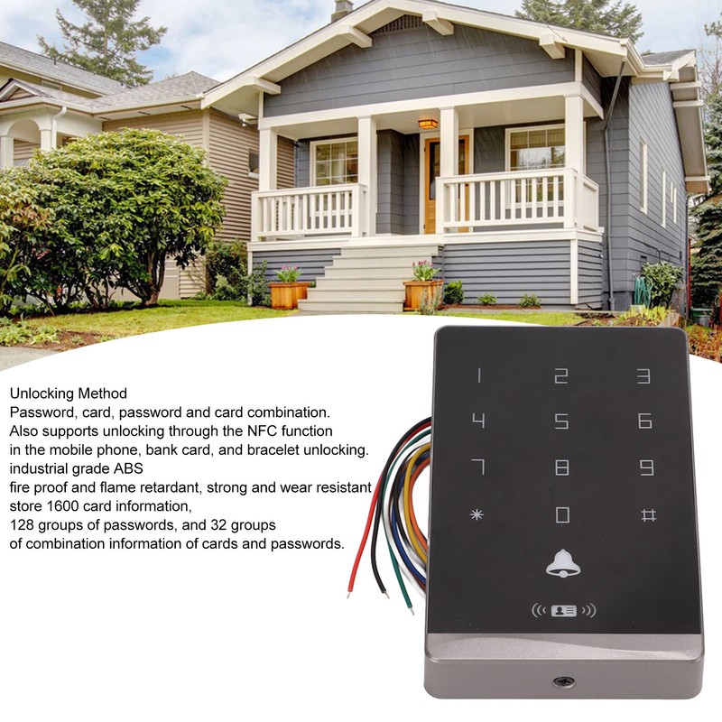 Keypad Touch Access Control System ID IC NFC Card Waterproof