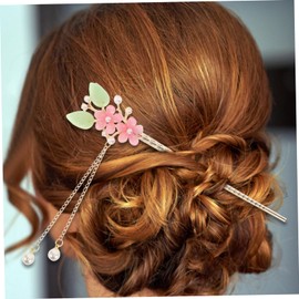 Ipetboom Hanfu Hairpin Chinese Hair Stick Bride Hair Clip Japanese Chopsticks Flower Tassel Hair Forks Ancient Flower Hair Stick Hair Chopsticks Hanfu Headpiece Pearl China Women's Girl