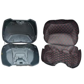 Motorrad Hinten Kofferraum Lagereimer Kissenbezug Kompatibel mit Forza750 Forza350 ADV350 NSS750 NSS350 50L Matte Decke Kissen Sitzbankbezug Zubehör (Rot)