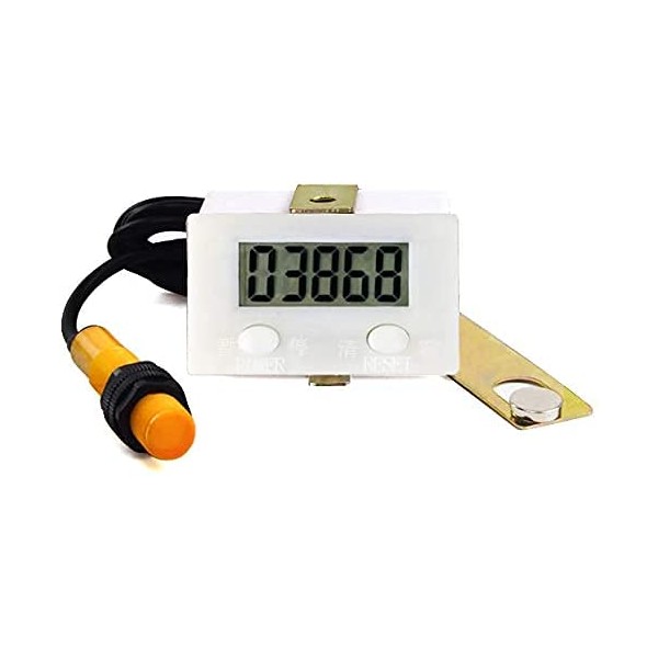 LCD Digital 0-99999 Counter 5 Digit Plus UP Gauge +
