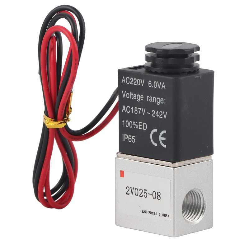 Solenoid Valve 2 Position 2 Way Aluminum Alloy Normally Closed